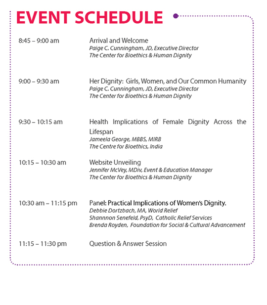 Her Dignity Network Launch Event