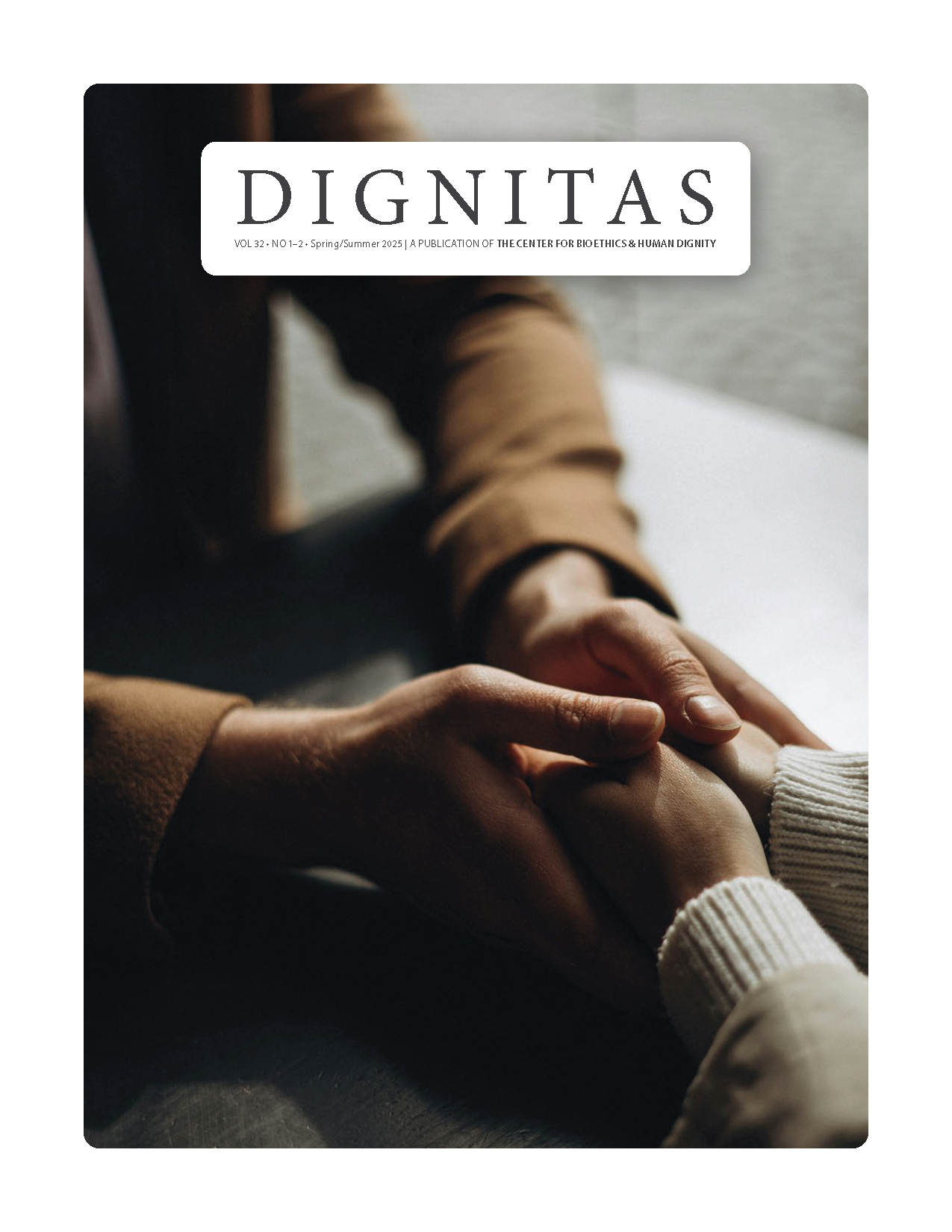 Cover of the latest issue of Dignitas publication
