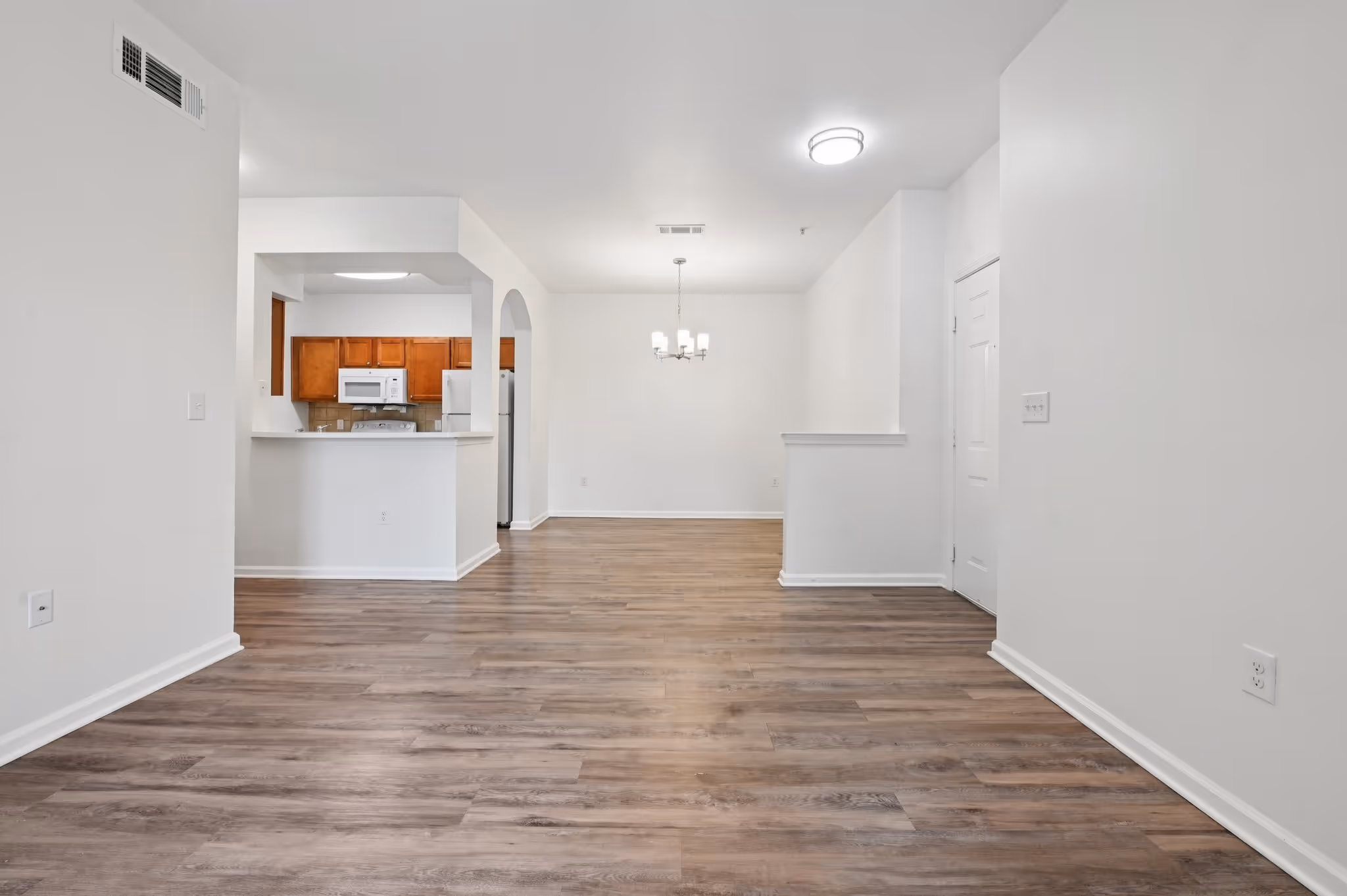 Living room to dining