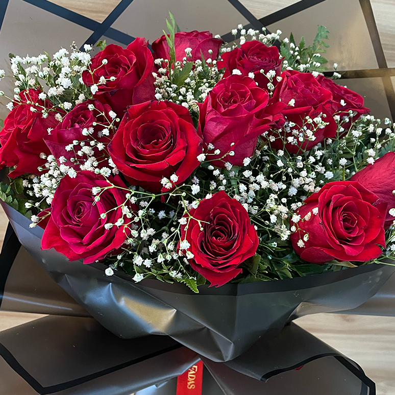 Buquê de rosas vermelhas