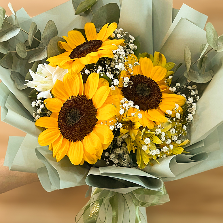 Buquê com girassóis