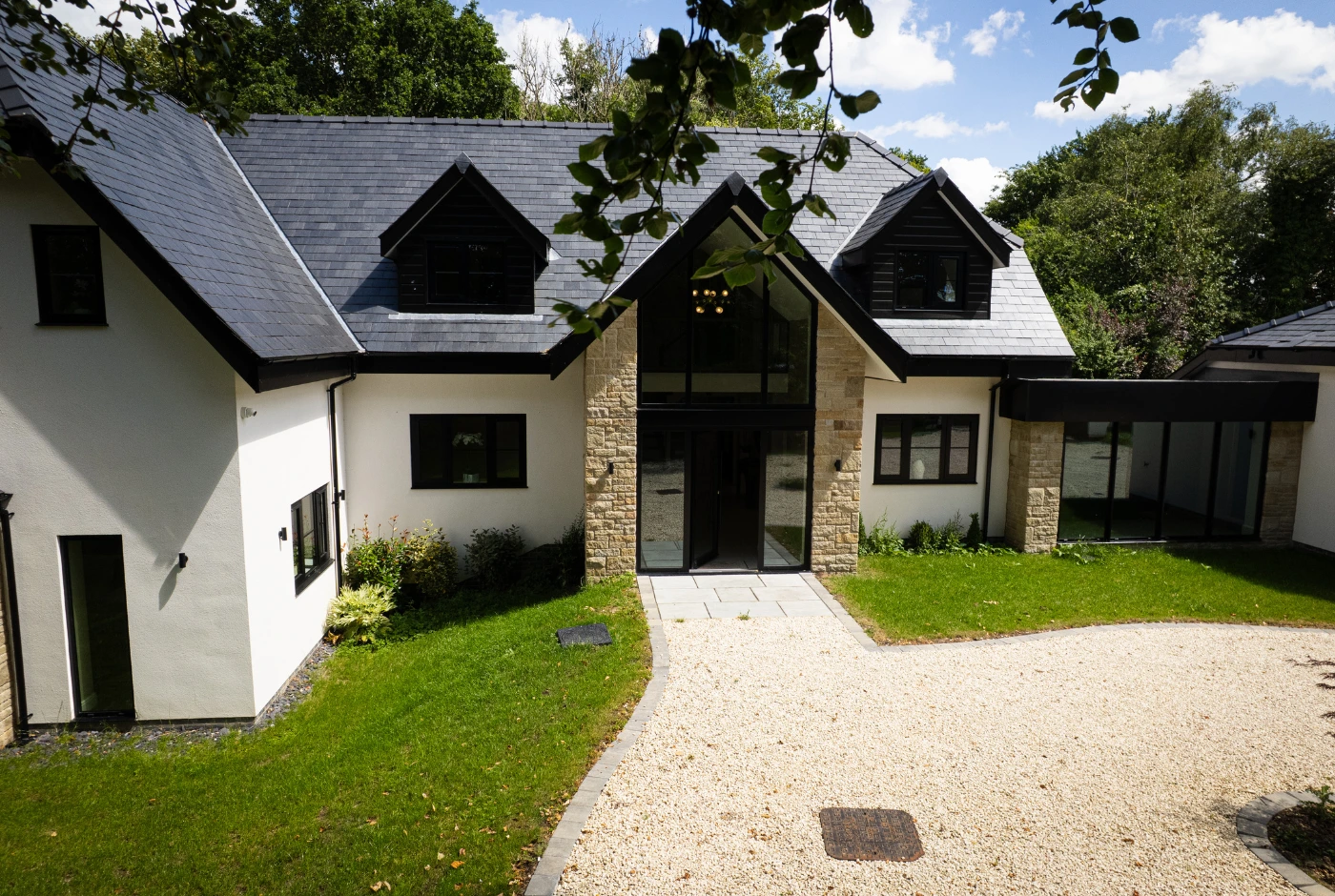 Skyfall Lodge front exterior, Penwortham