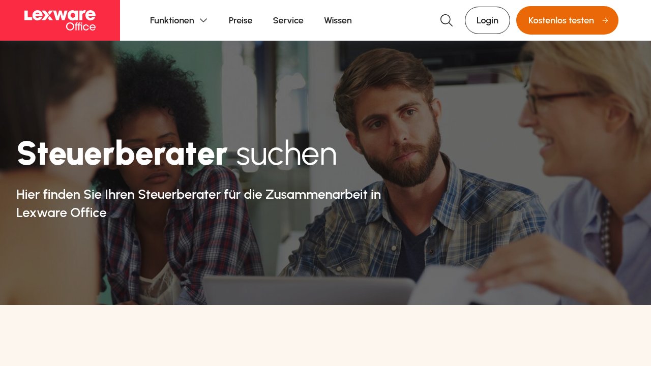 Lexware Office Steuerberatersuche: offizielles Verzeichnis für Steuerberater mit Lexware-Kompatibilität