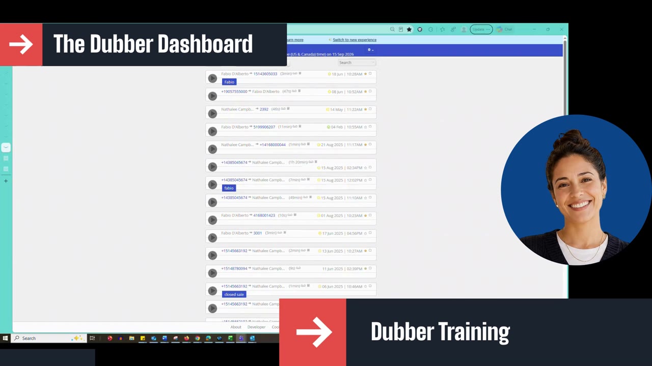 The Dubber Dashboard