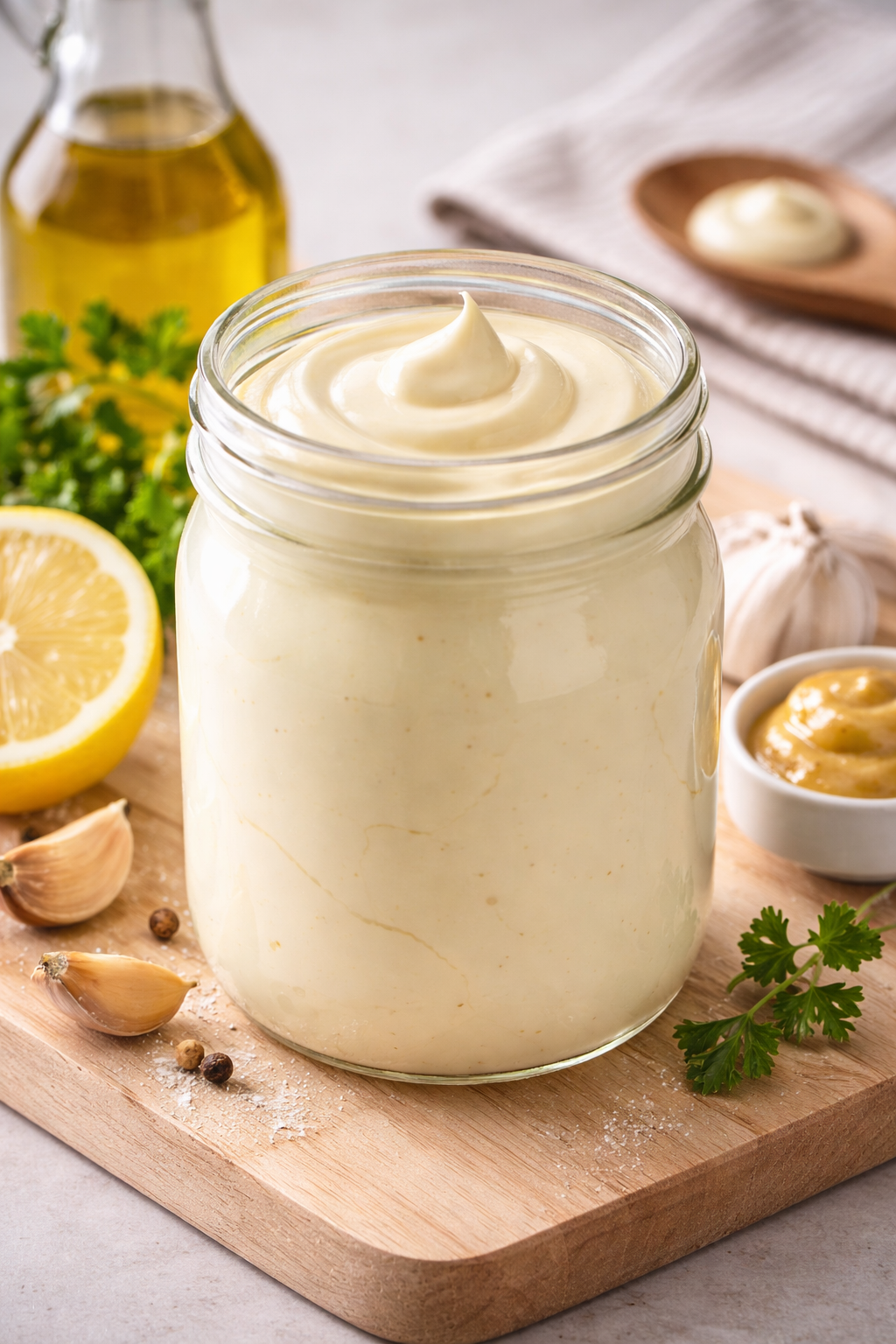 Homemade mayonnaise recipe graphic