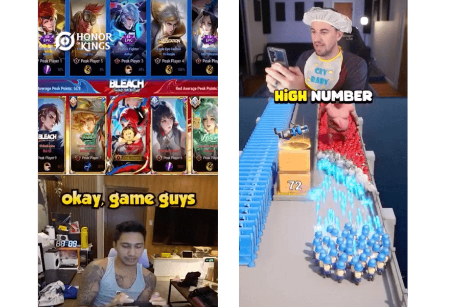 reaction videos midcore games