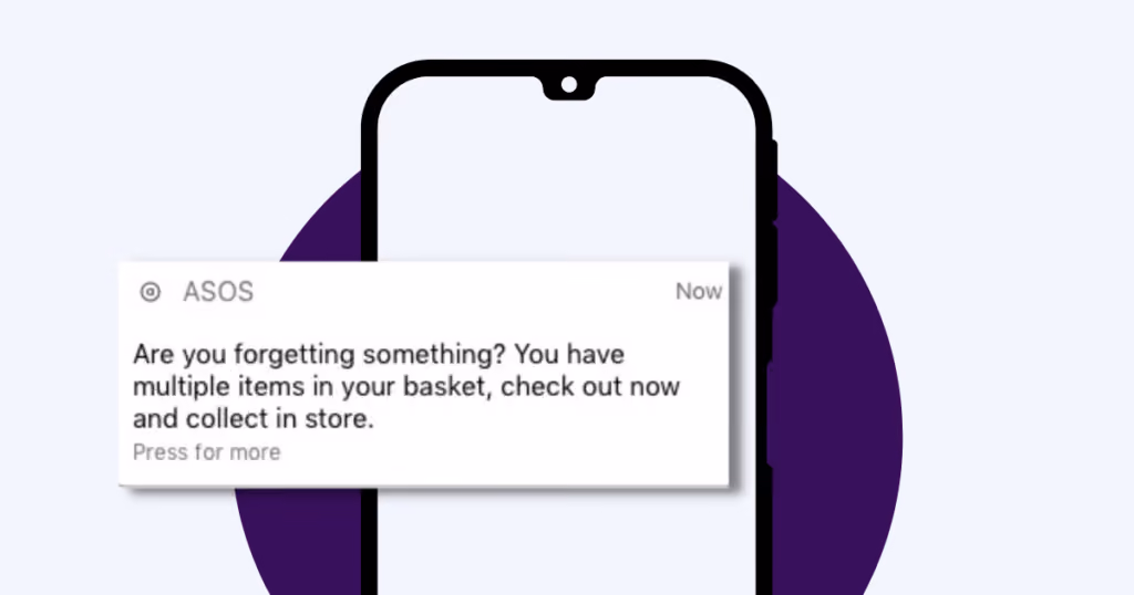 asos push notification example
