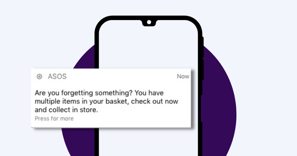 asos push notification example