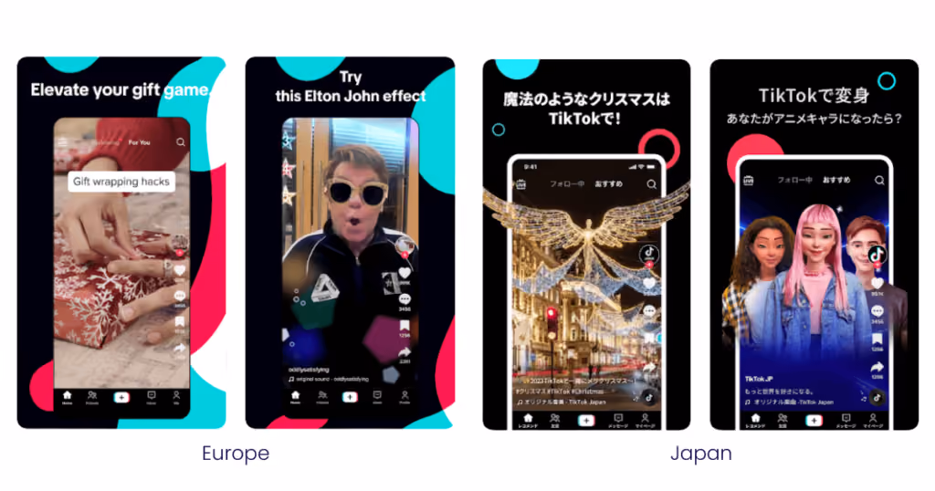 aso screenshots mobile advertising in japan vs europe