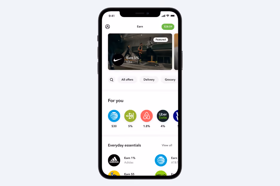 Acorns Earn fintech app