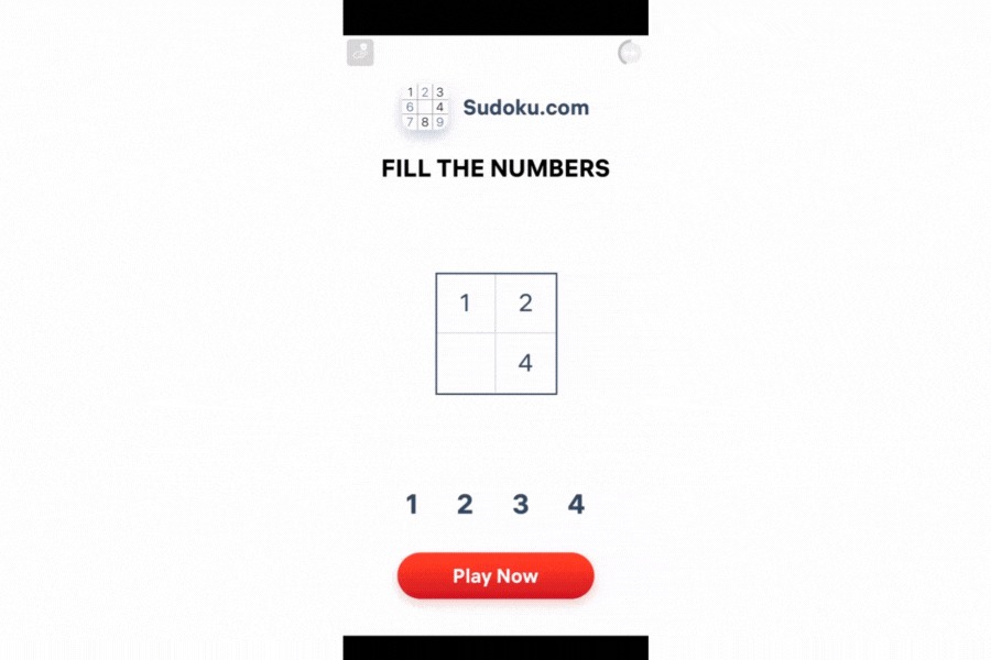 sudoku playable ad