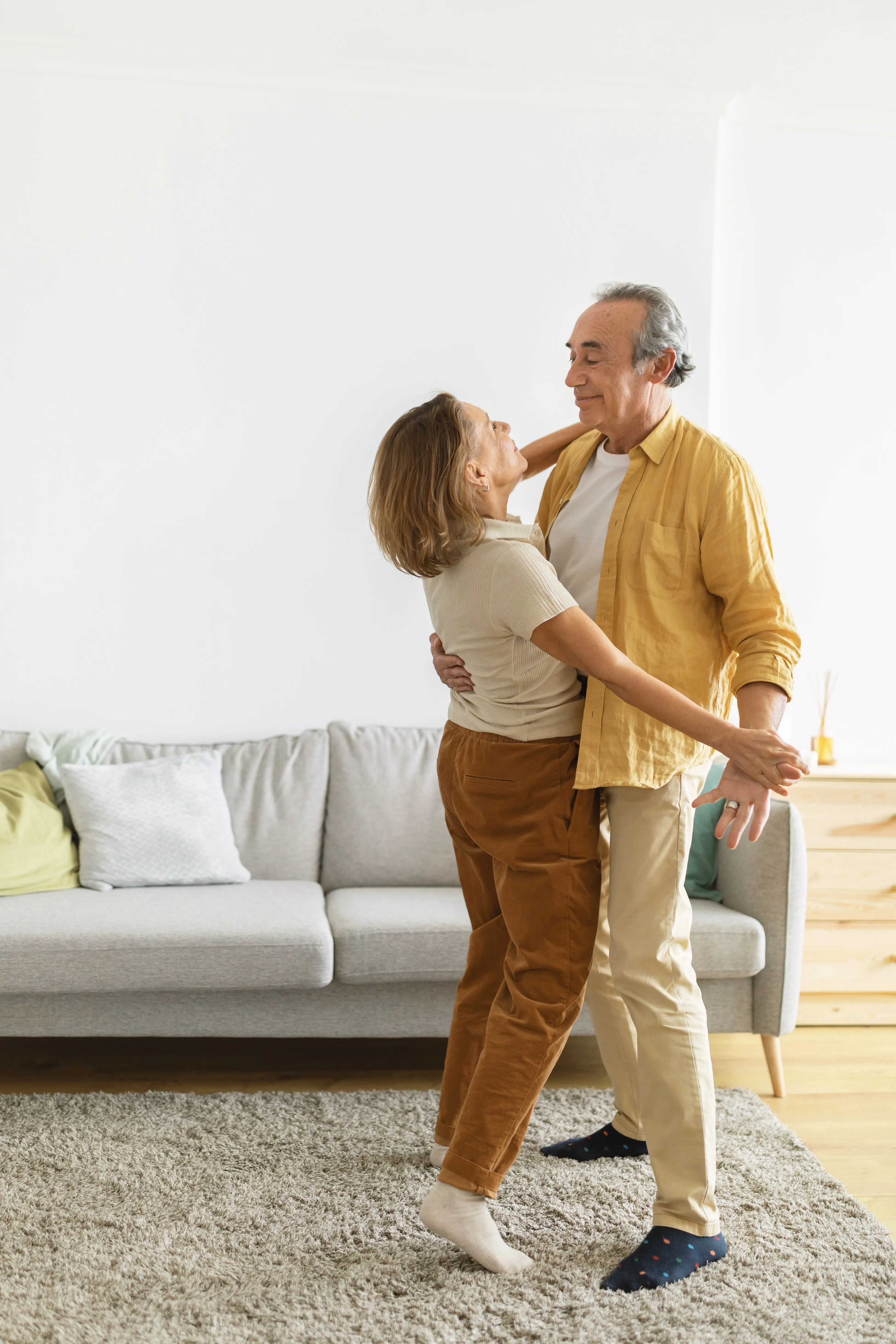 Older couple dancing