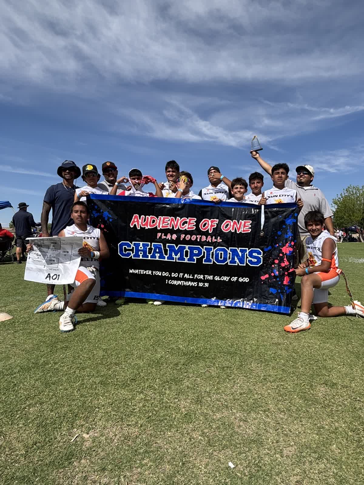 Sun City Elite flag football team 
