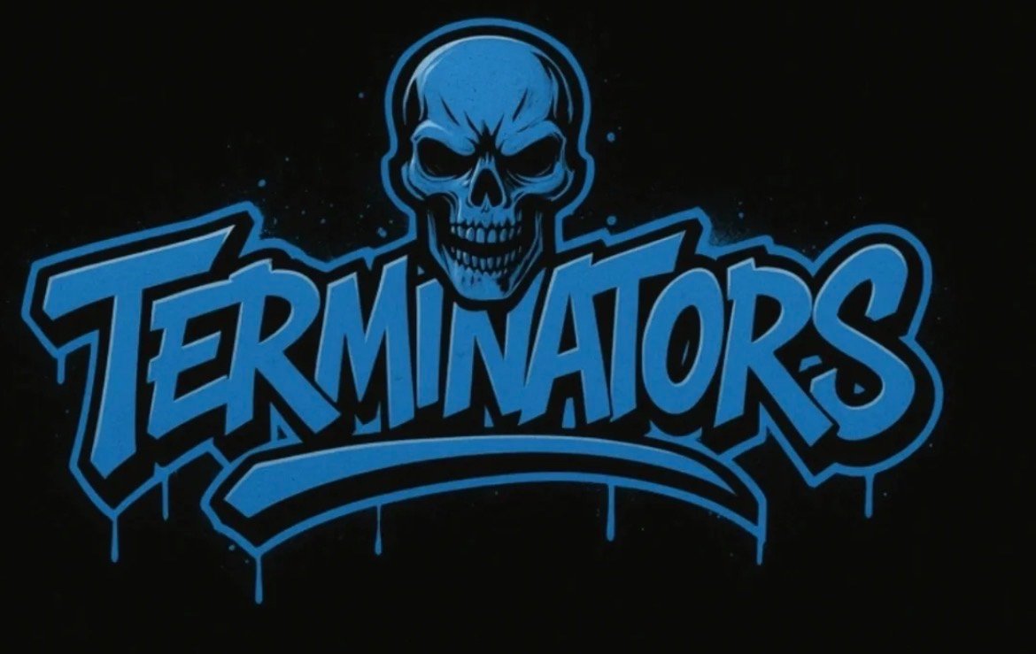 Terminators Blue 7U Flag 