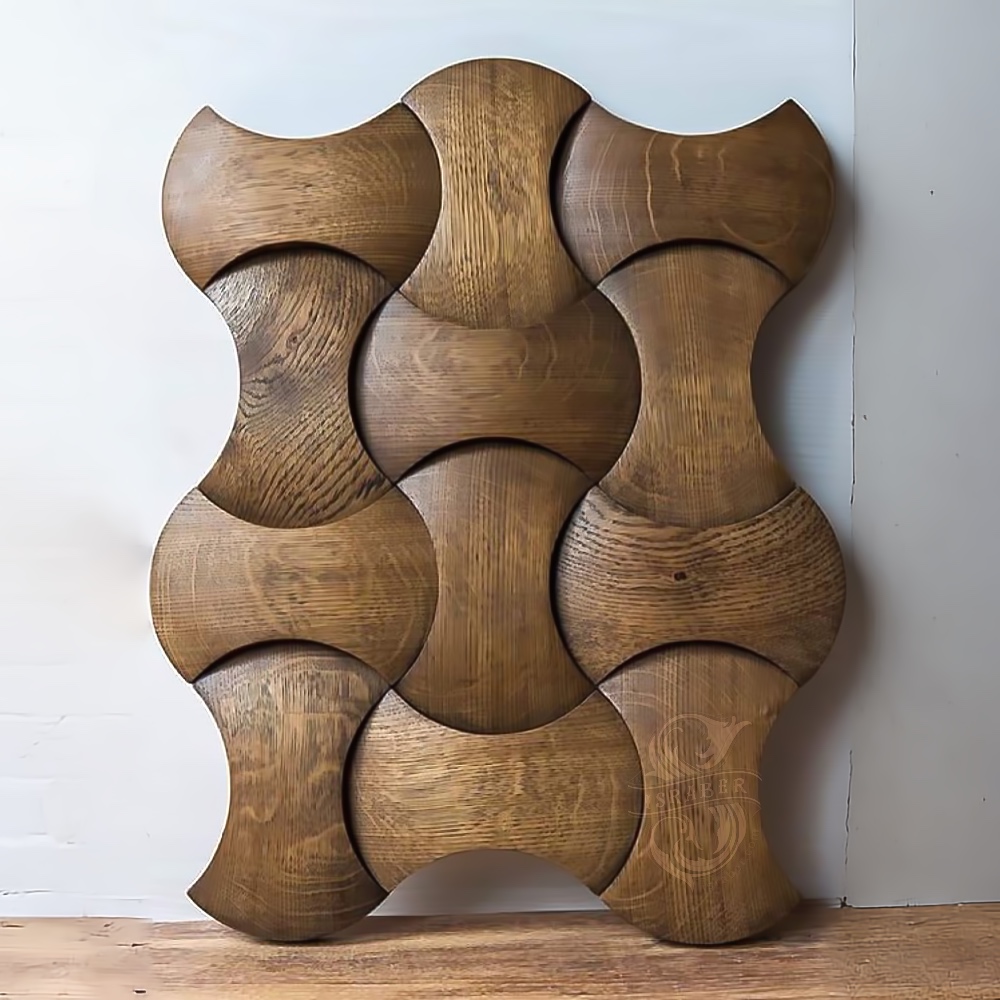 Ananei Kavod wooden decorative panel for synagogue wall design.