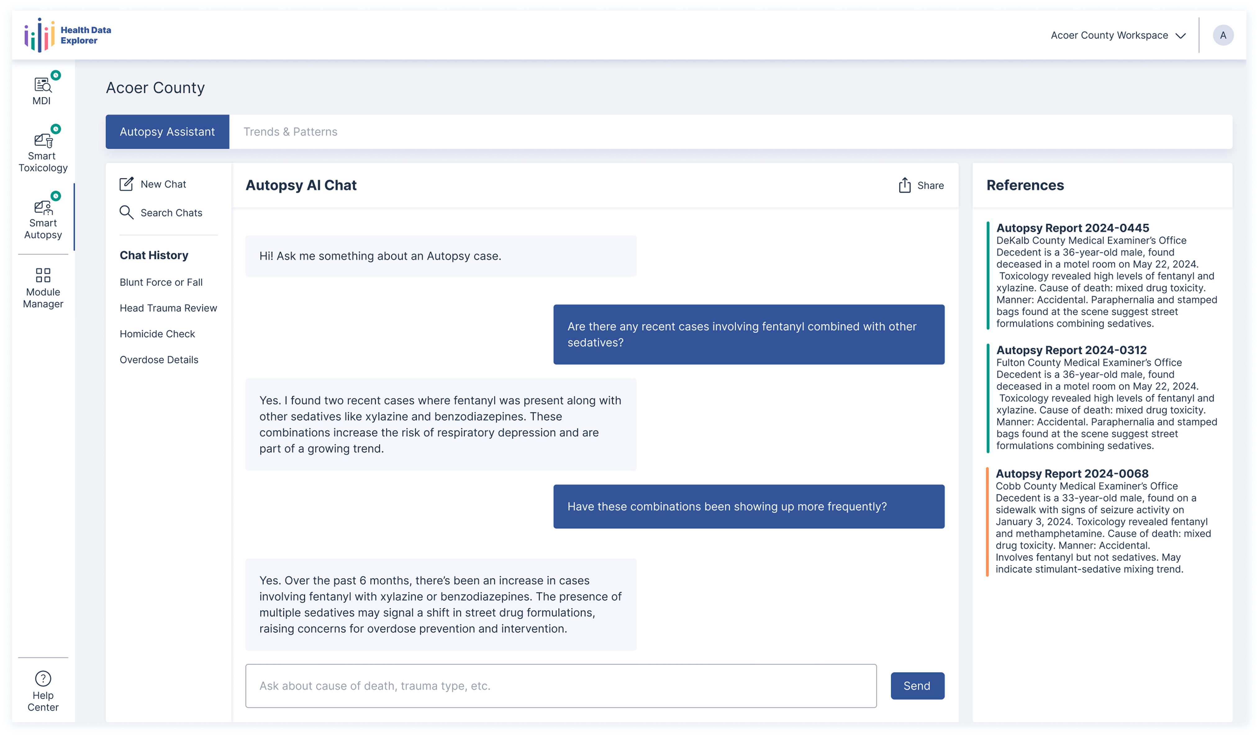 Forensic LIMS Intelligence Module