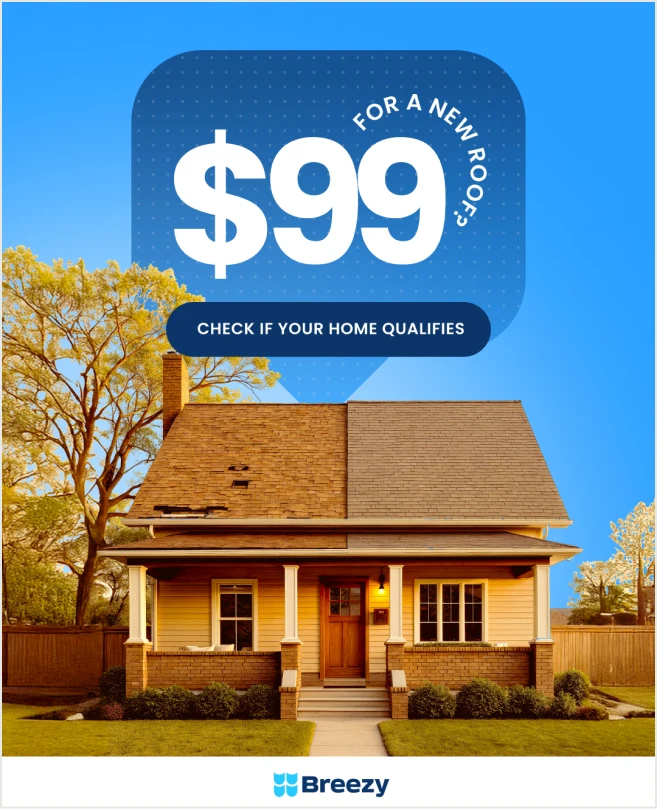 Breezy Roofing ad creative