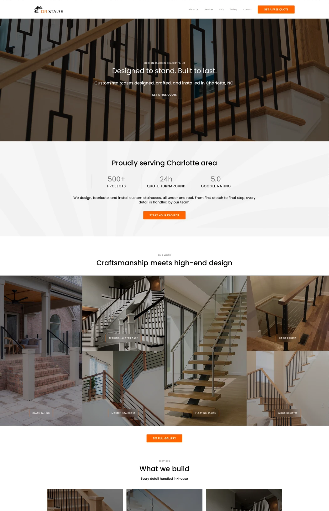 Landing page example