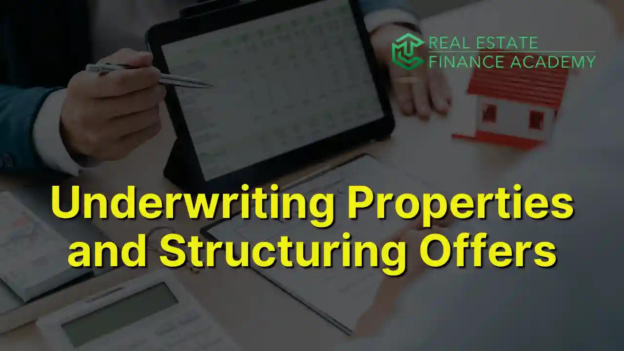 Man with tablet Underwriting Properties and Structuring Offers