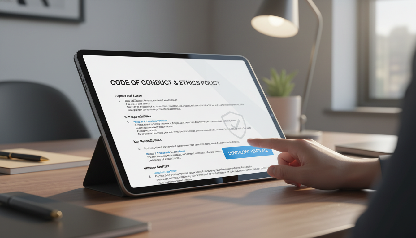 Digital library displaying corporate policy documents.