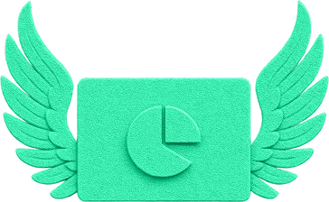 Icon of Icarus in aqua