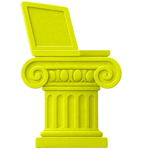 Icon of a laptop in yellow
