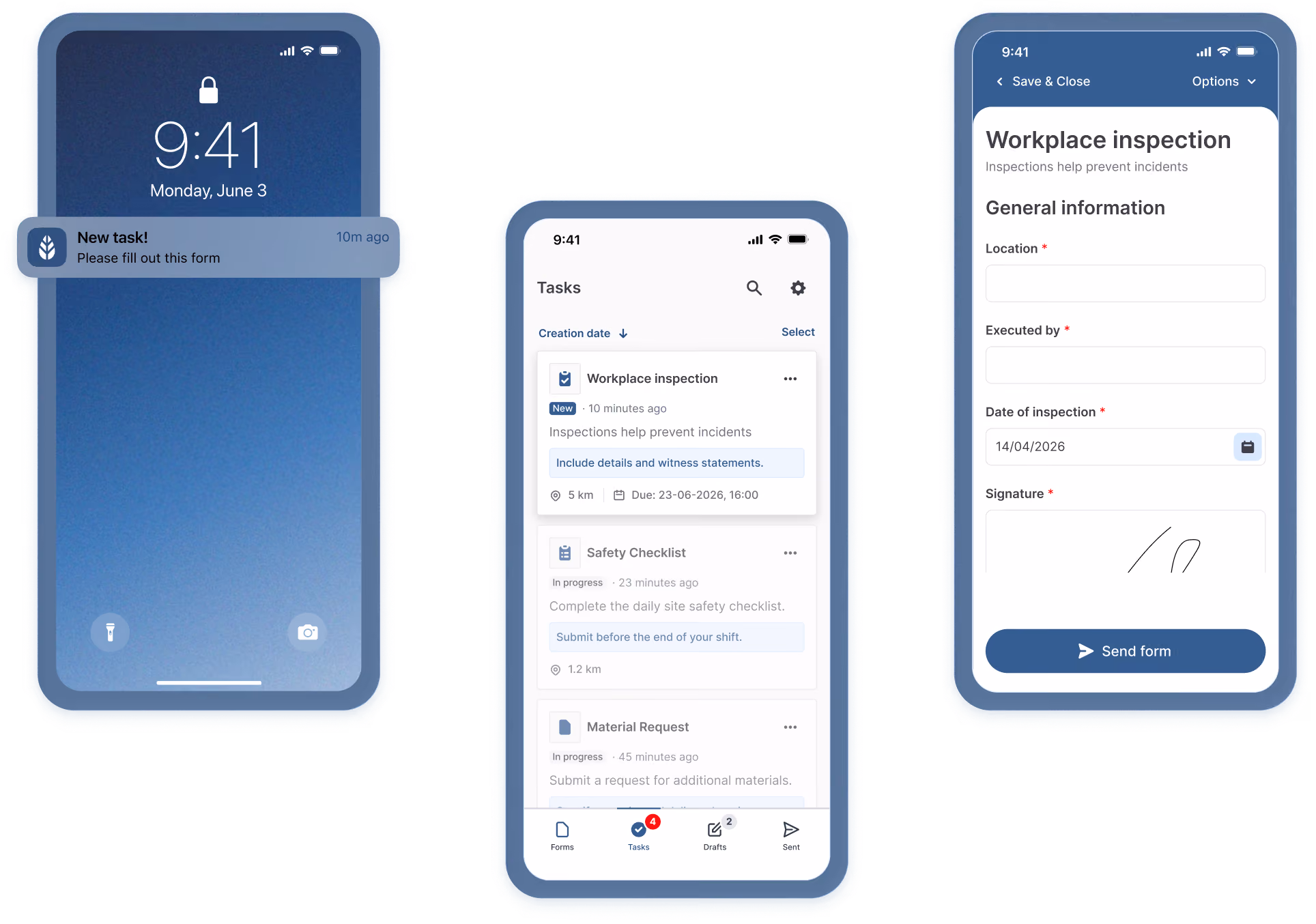 MoreApp mobile app screens