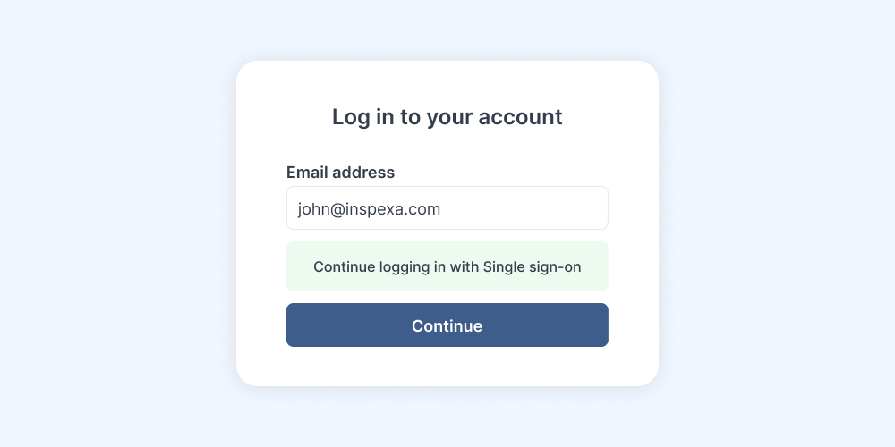 Single sign-on visual