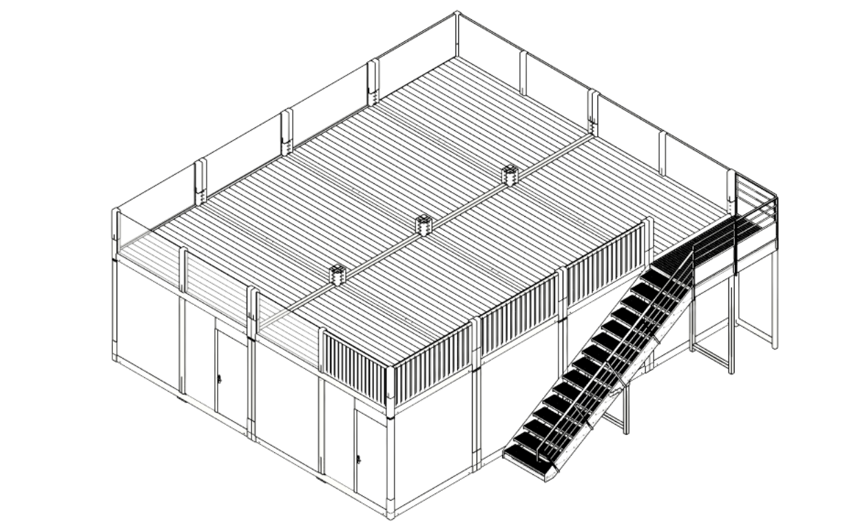 Structure événementielle à étage en bois : la Woodbox Mezzanine fait son entrée à Porte de Versailles 