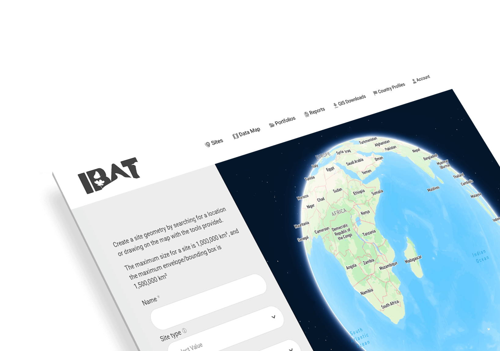IBAT report page from app
