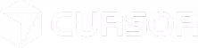 Cursor company logo with a geometric cube icon and the word 'CURSOR' in bold uppercase letters.