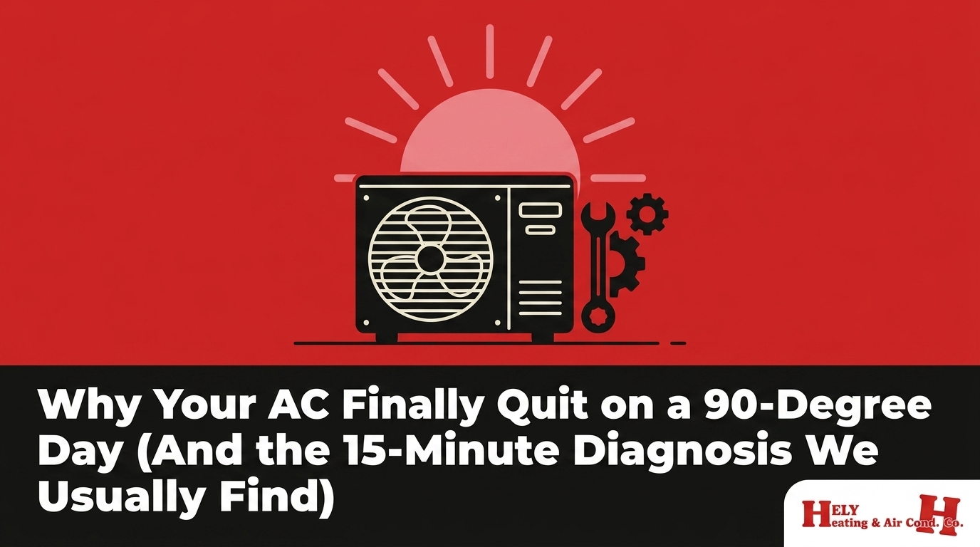 Why Your AC Finally Quit on a 90-Degree Day (And the 15-Minute Diagnosis We Usually Find)