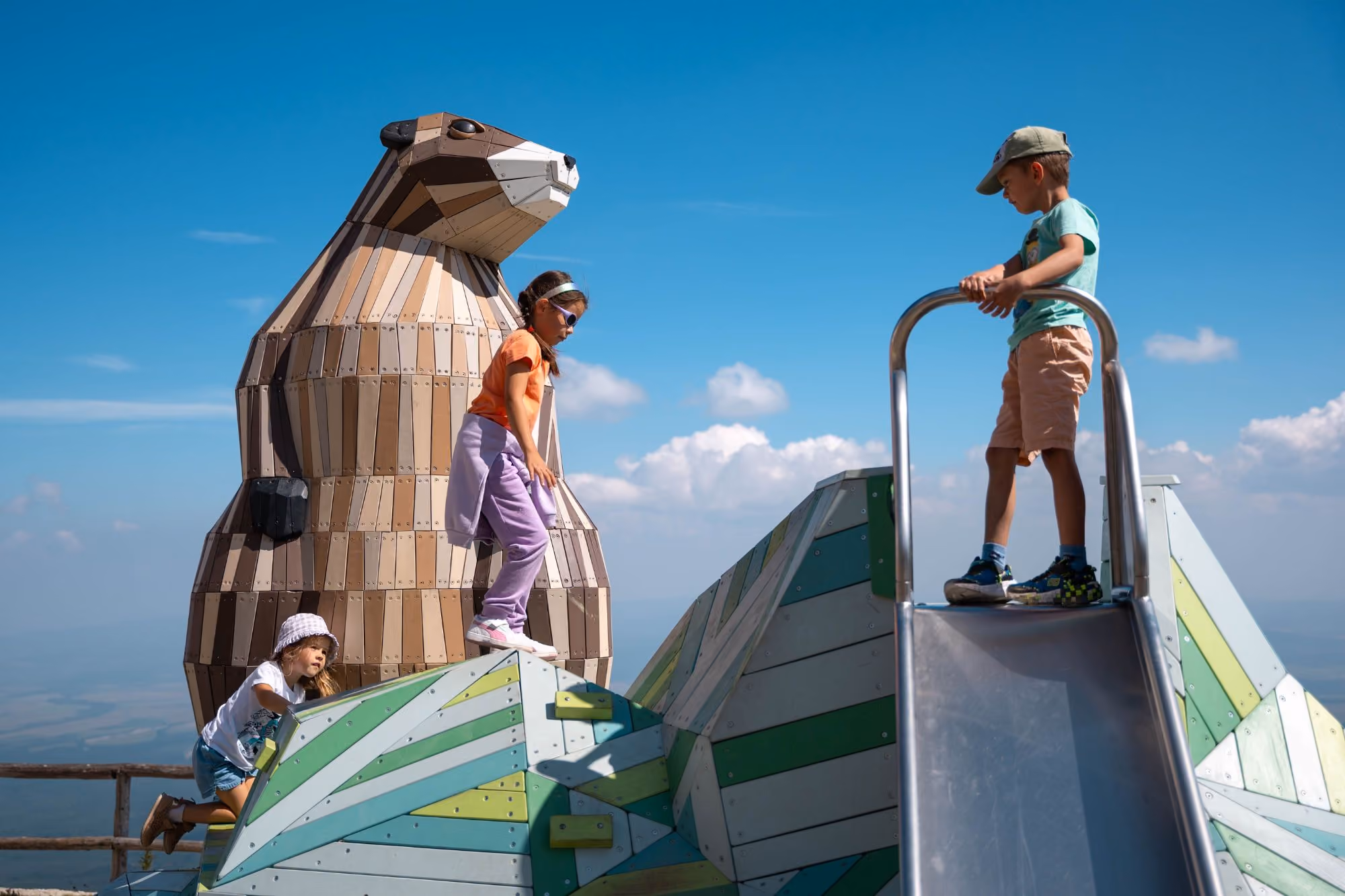 Marmot play sculpture