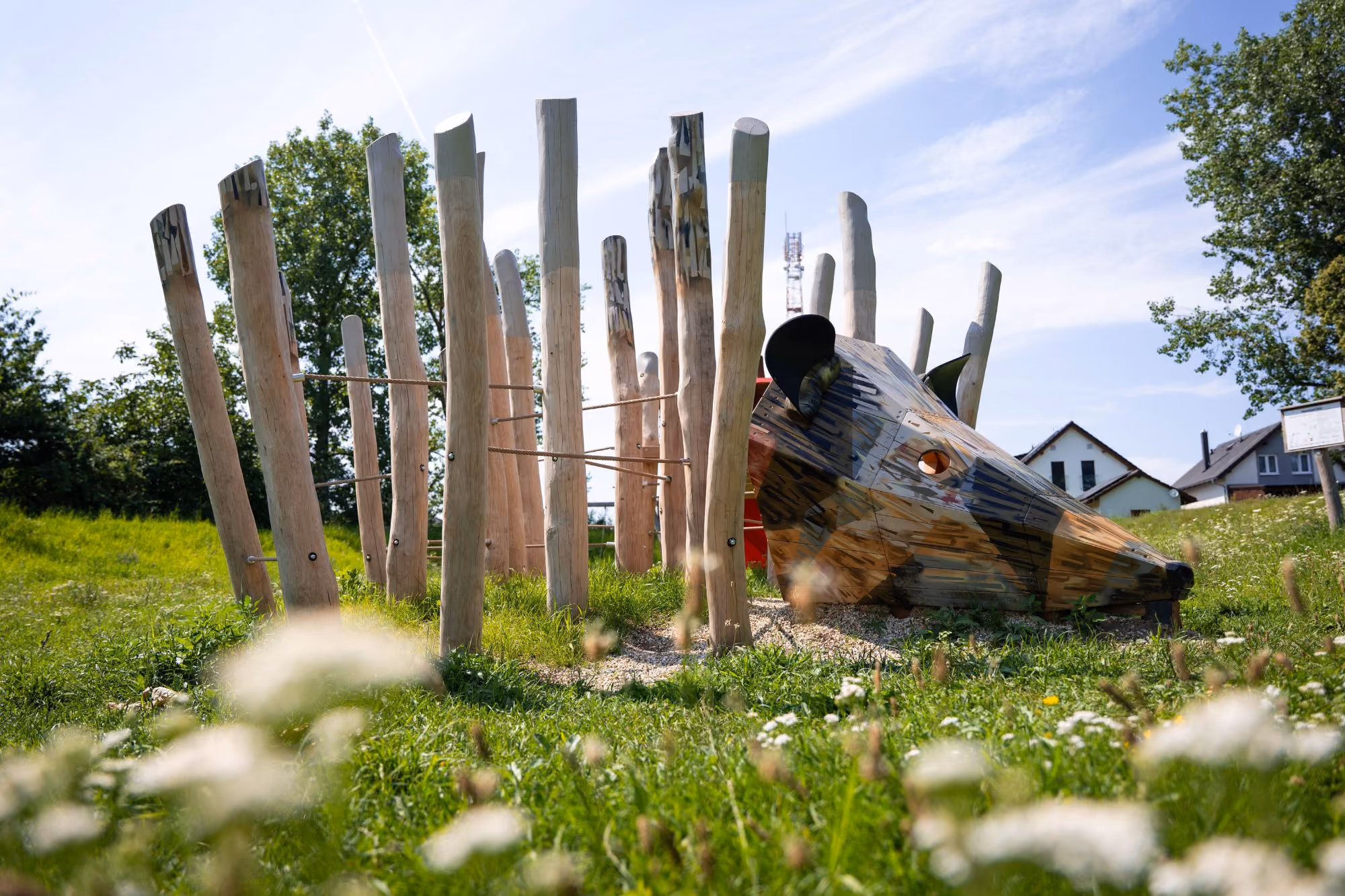 Hedgehog play sculpture