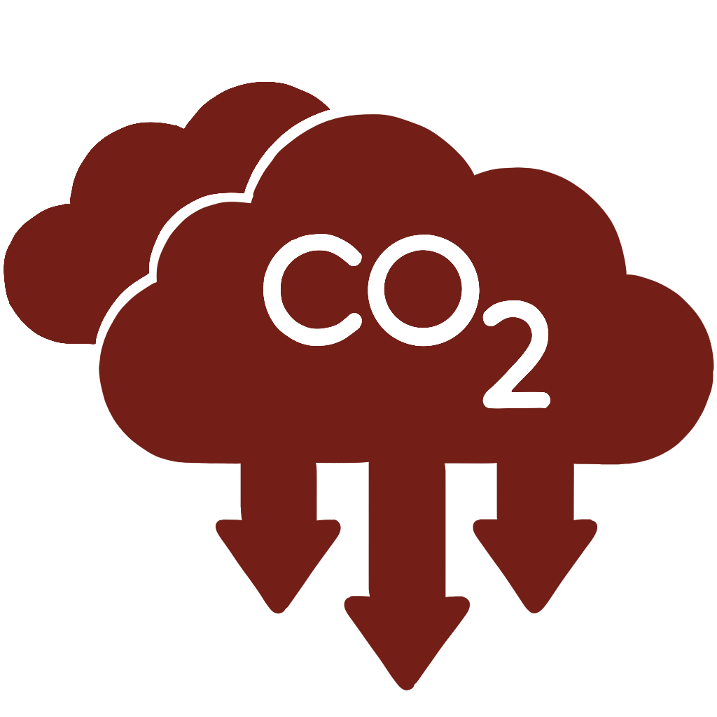 Emissions Abatement Icon - Red
