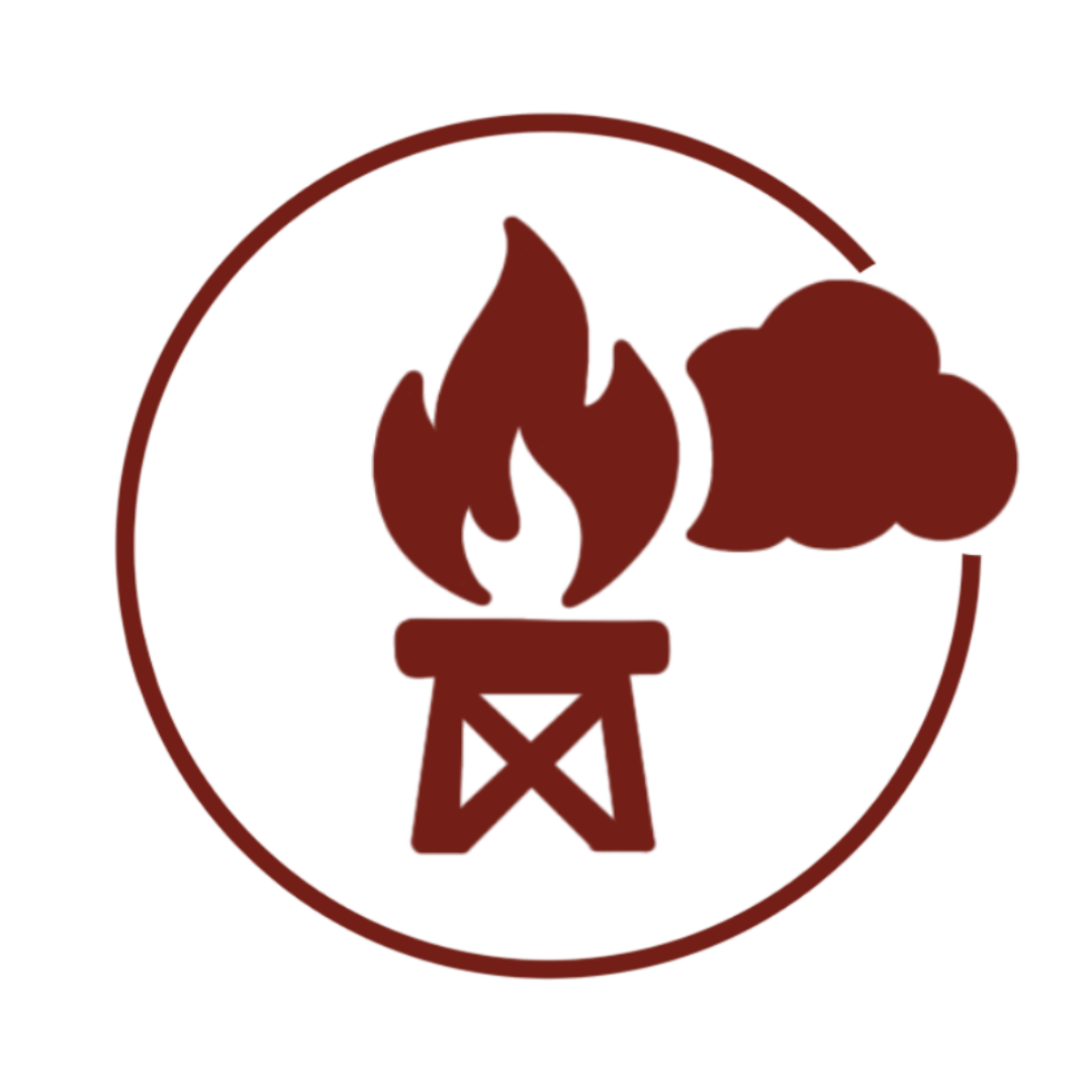 Flare Emissions Icon - Red