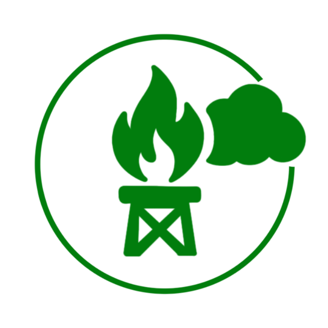 Flare Emissions Icon - Green