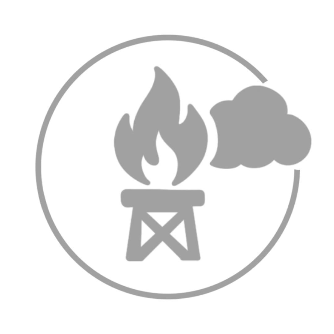 Flare Emissions Icon - Grey
