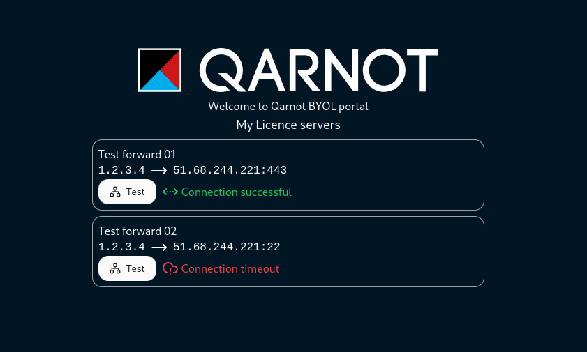 Qarnot Gateway Status