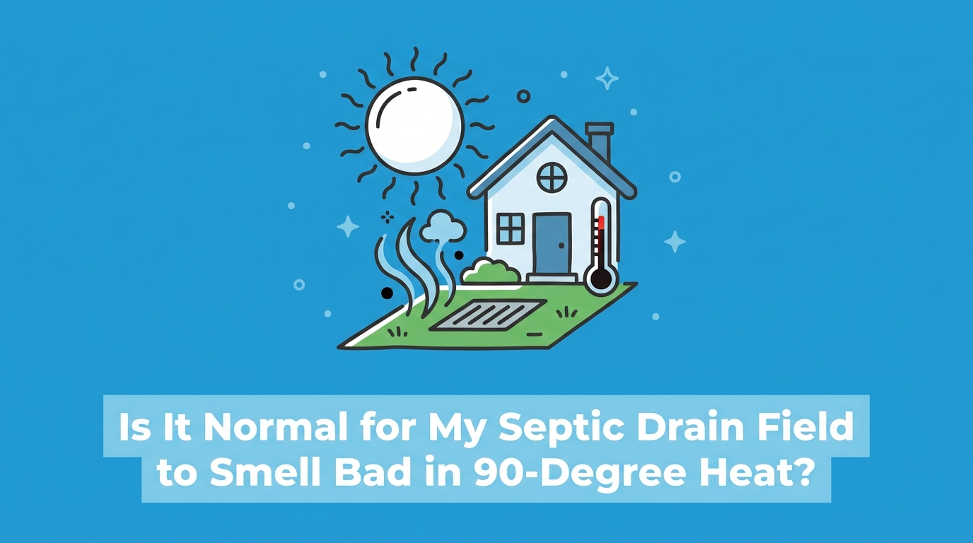 Is It Normal for My Septic Drain Field to Smell Bad in 90-Degree Heat?