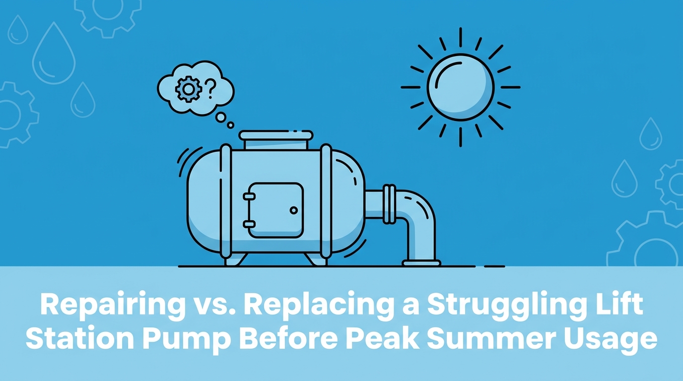 Repairing vs. Replacing a Struggling Lift Station Pump Before Peak Summer Usage