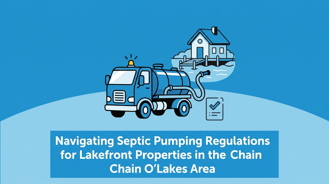 Navigating Septic Pumping Regulations for Lakefront Properties in the Chain O'Lakes Area