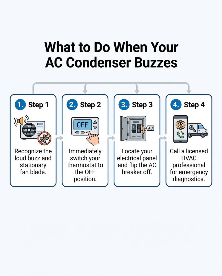 What to Do When Your AC Condenser Buzzes