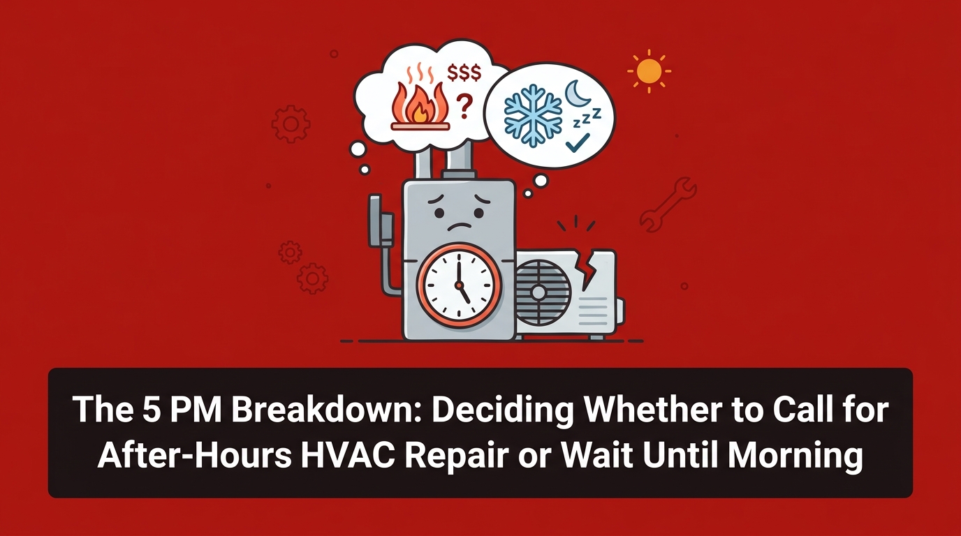 The 5 PM Breakdown: Deciding Whether to Call for After-Hours HVAC Repair or Wait Until Morning
