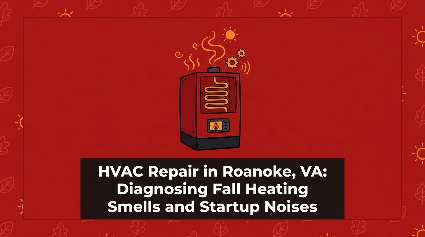 HVAC Repair in Roanoke, VA: Diagnosing Fall Heating Smells and Startup Noises