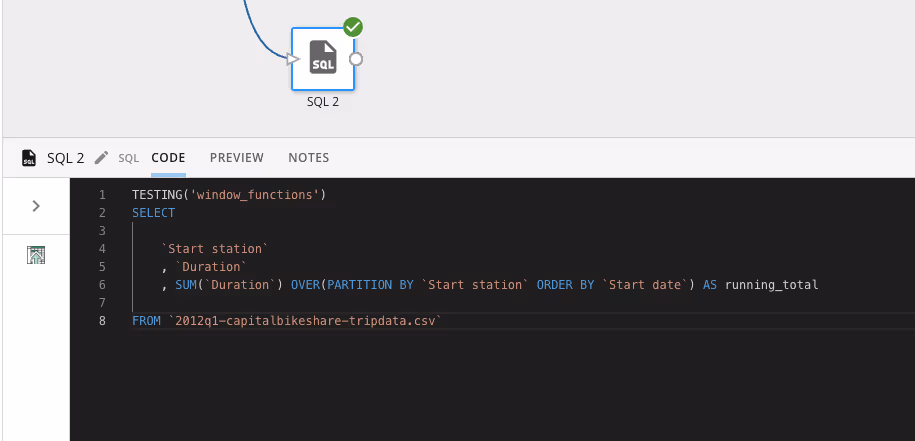 Magic ETL: Window functions in SQL tile - New Feature | Domo
