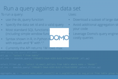 Using Domo's Data API with R/Python