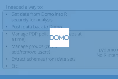 Introduction to Using R/Python with Domo