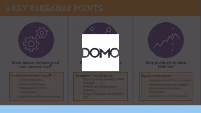 Production Data Science in Domo: Automate the Boring Stuff