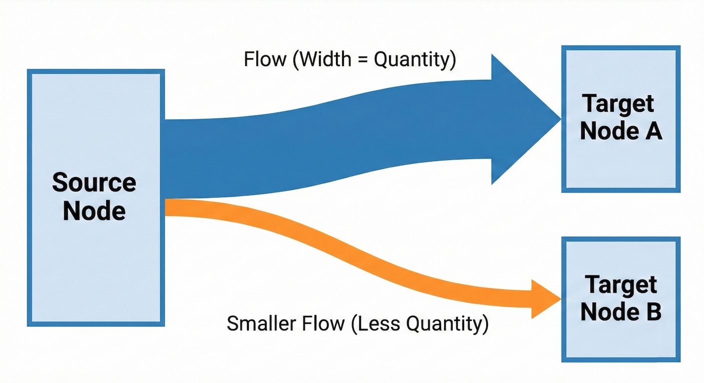 Example of a sankey diagram